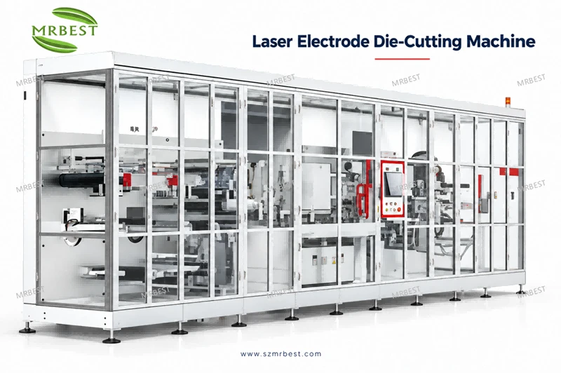 Máquina cortadora de matriz-láser de electrodo de batería